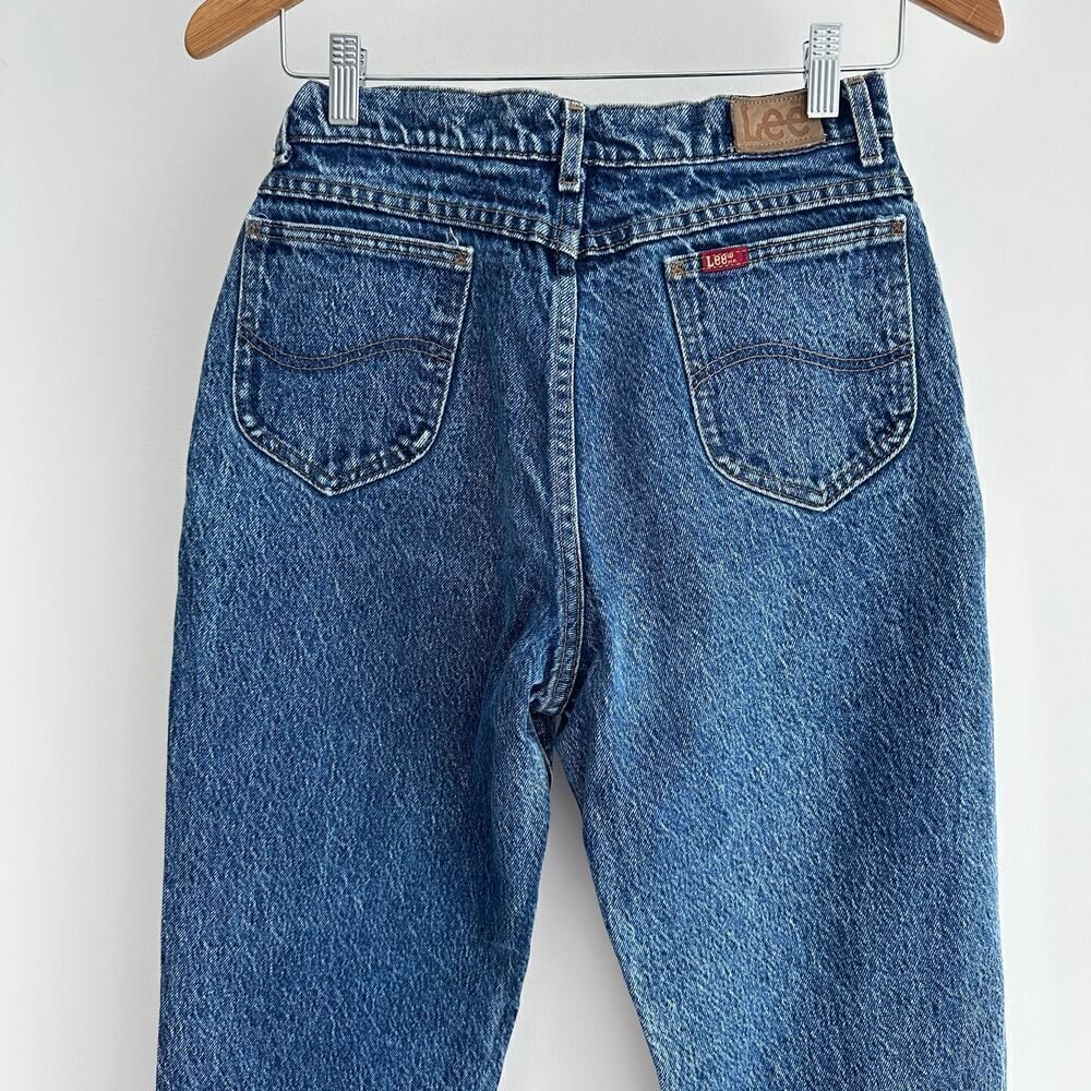 Vintage Lee Jeans Womens 26 Waist High Waist Mom Acid Wash